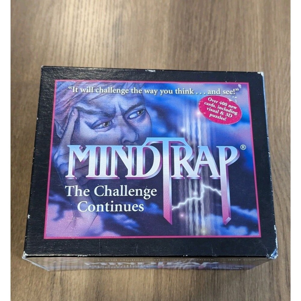 Vintage MindTrap The Challenge Continues Complete Set Board Game Set - 1997